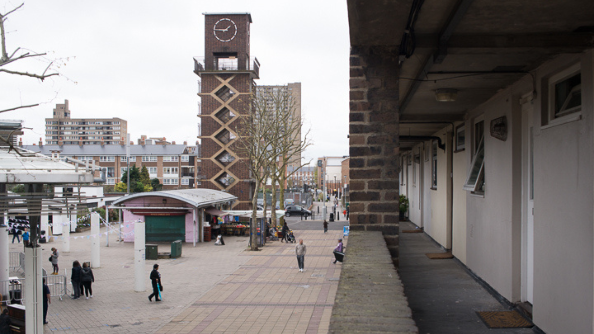 Picture of Lansbury South which is an estate in Poplar