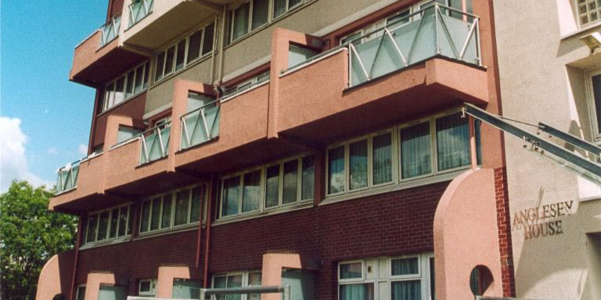 The Lansbury West estate in summer